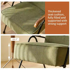 Green Modern 20   High Back Upholstered Accent Chair with Metal Legs