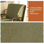 Green Modern 20   High Back Upholstered Accent Chair with Metal Legs