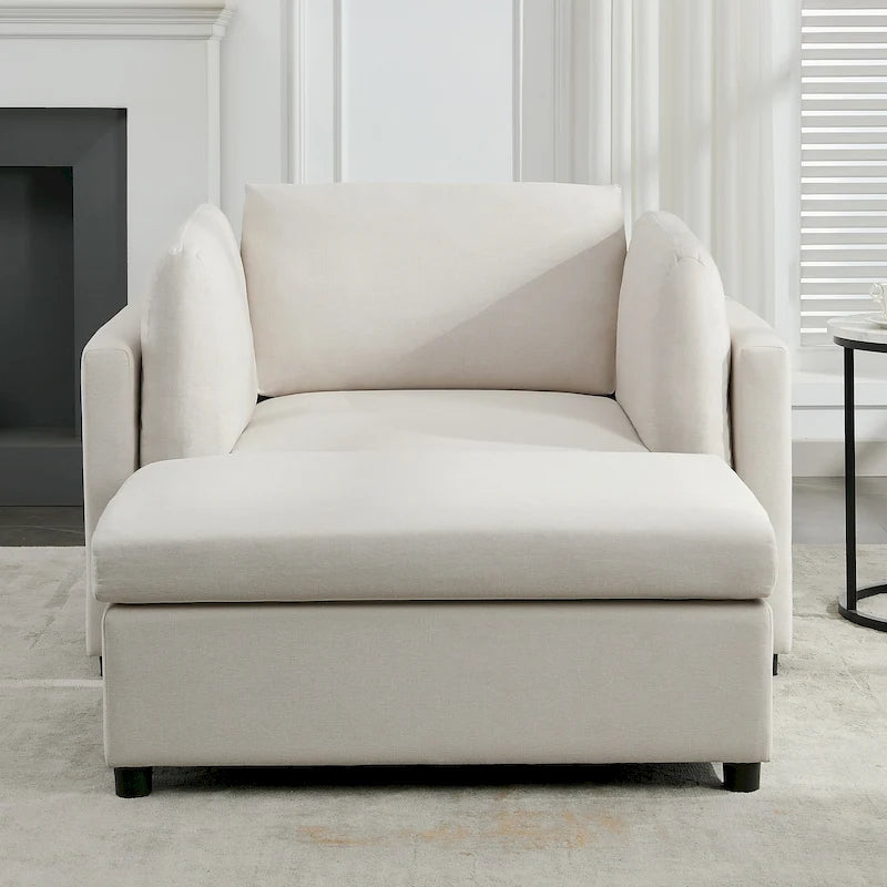 Fauteuil moderne surdimensionné avec repose-pieds