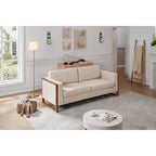 Christopher Knight Home - Canapé 3 places Lily Modern 79 avec pieds en bois massif