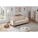 Christopher Knight Home - Canapé 3 places Lily Modern 79 avec pieds en bois massif