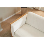 Christopher Knight Home - Canapé 3 places Lily Modern 79 avec pieds en bois massif