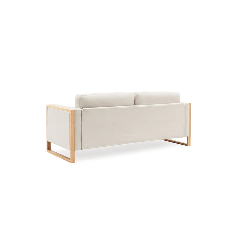 Christopher Knight Home - Canapé 3 places Lily Modern 79 avec pieds en bois massif
