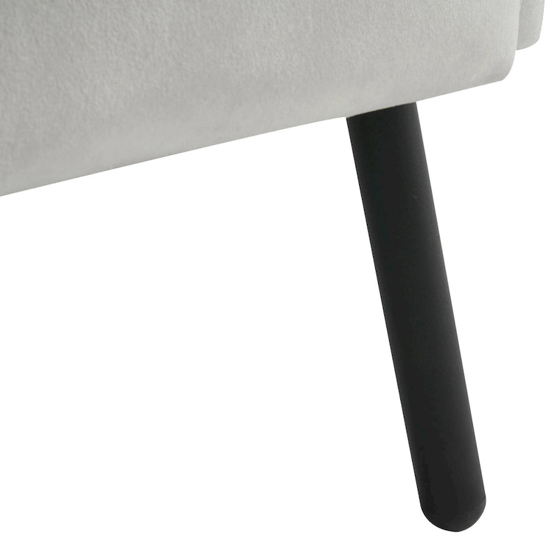 Fauteuil d'appoint élégant à oreilles en velours de Christopher Knight Home