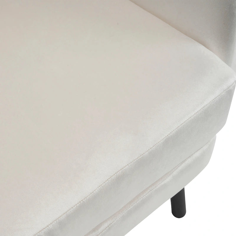 Fauteuil d'appoint élégant à oreilles en velours de Christopher Knight Home