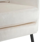 Fauteuil d'appoint élégant à oreilles en velours de Christopher Knight Home