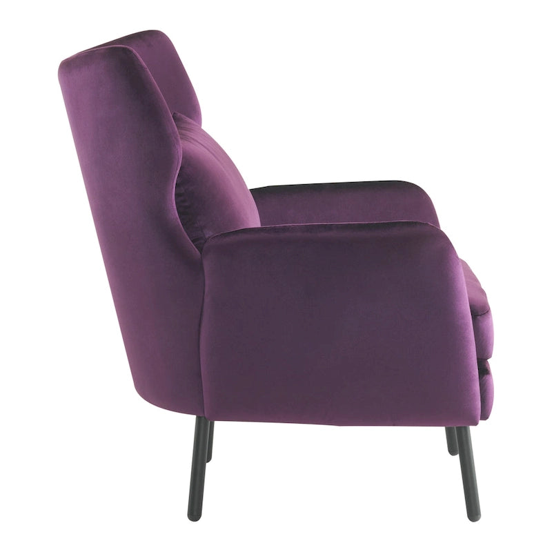 Fauteuil d'appoint élégant à oreilles en velours de Christopher Knight Home