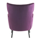 Fauteuil d'appoint élégant à oreilles en velours de Christopher Knight Home