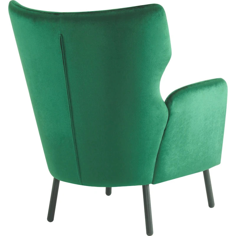 Fauteuil d'appoint élégant à oreilles en velours de Christopher Knight Home