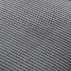 Fauteuil club classique en velours côtelé GDFStudio avec repose-pieds