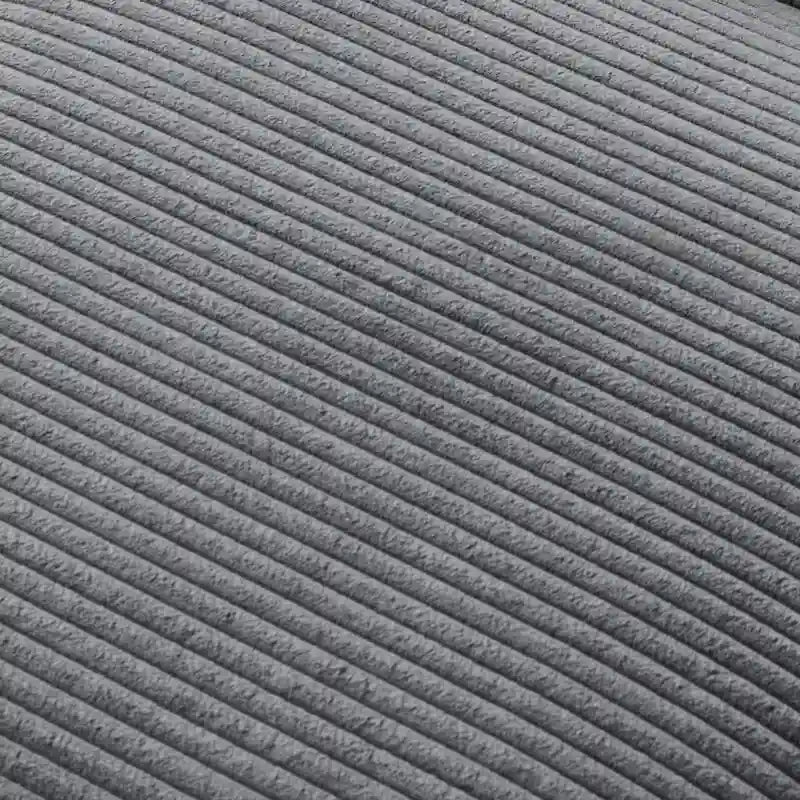 Fauteuil club classique en velours côtelé GDFStudio avec repose-pieds