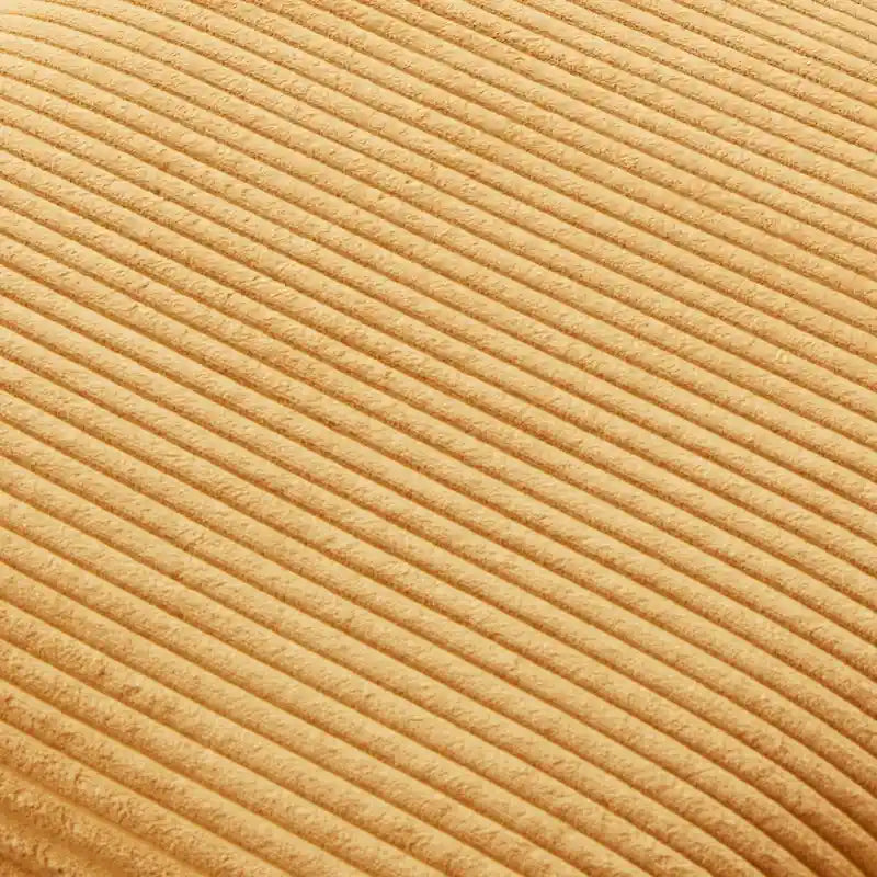 Fauteuil club classique en velours côtelé GDFStudio avec repose-pieds