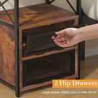 Ensemble de 3 pièces VECELO : table basse relevable avec rangement intégré et ensemble de 2 tables de chevet.