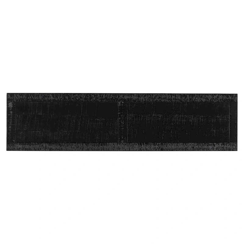 Table console d'entrée de 63 pouces de long avec étagère de rangement inférieure et pied sculptural en forme de vase pour couloir ou salon