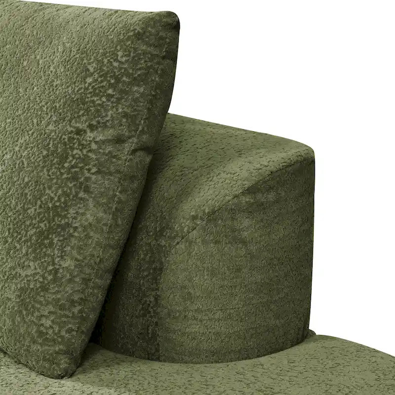 Christopher Knight Home - Ensemble canapé incurvé en mousse Olivia - 116 L