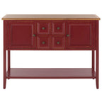 Buffet de rangement SAFAVIEH Milenija finition chêne - 45,7 x 15 x 34 cm - 17 cm L x 48 cm P x 22 cm H