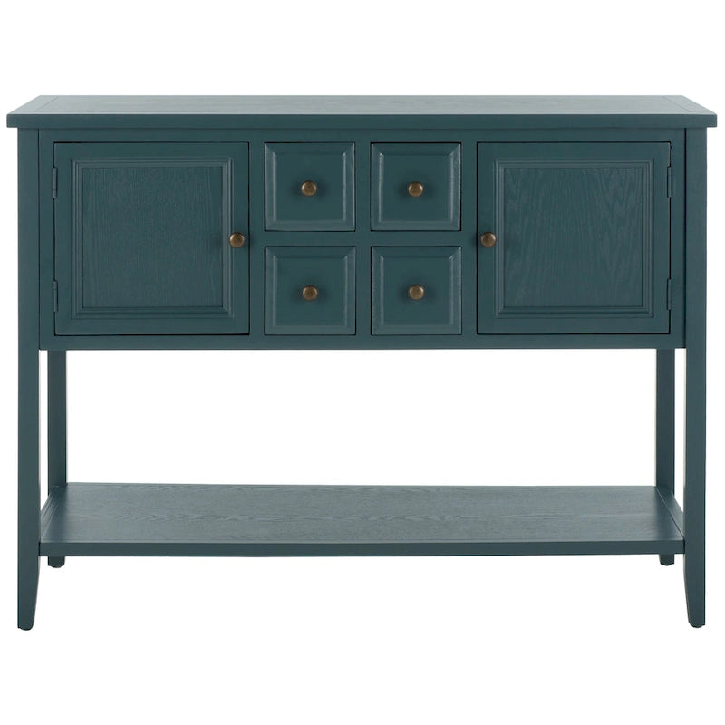 Buffet de rangement SAFAVIEH Milenija finition chêne - 45,7 x 15 x 34 cm - 17 cm L x 48 cm P x 22 cm H