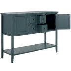 Buffet de rangement SAFAVIEH Milenija finition chêne - 45,7 x 15 x 34 cm - 17 cm L x 48 cm P x 22 cm H