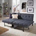 Futon convertible Palatka Full 80 en tissu capitonné par iNSPIRE Q Classic