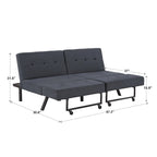 Futon convertible Palatka Full 80 en tissu capitonné par iNSPIRE Q Classic