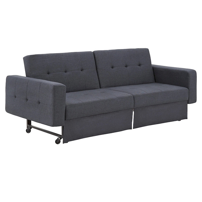 Futon convertible Palatka Full 80 en tissu capitonné par iNSPIRE Q Classic