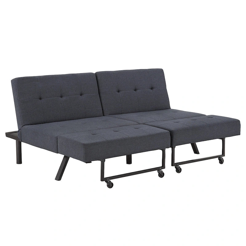 Futon convertible Palatka Full 80 en tissu capitonné par iNSPIRE Q Classic