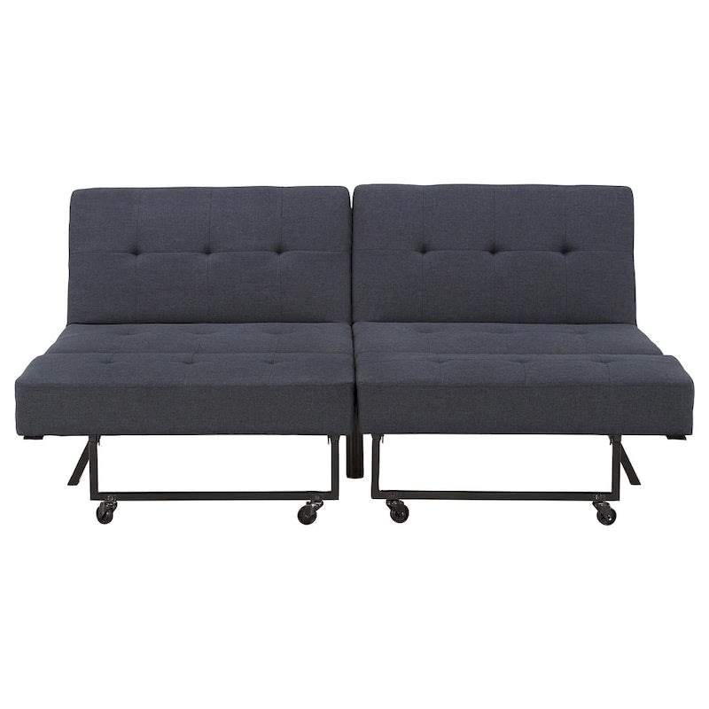 Futon convertible Palatka Full 80 en tissu capitonné par iNSPIRE Q Classic