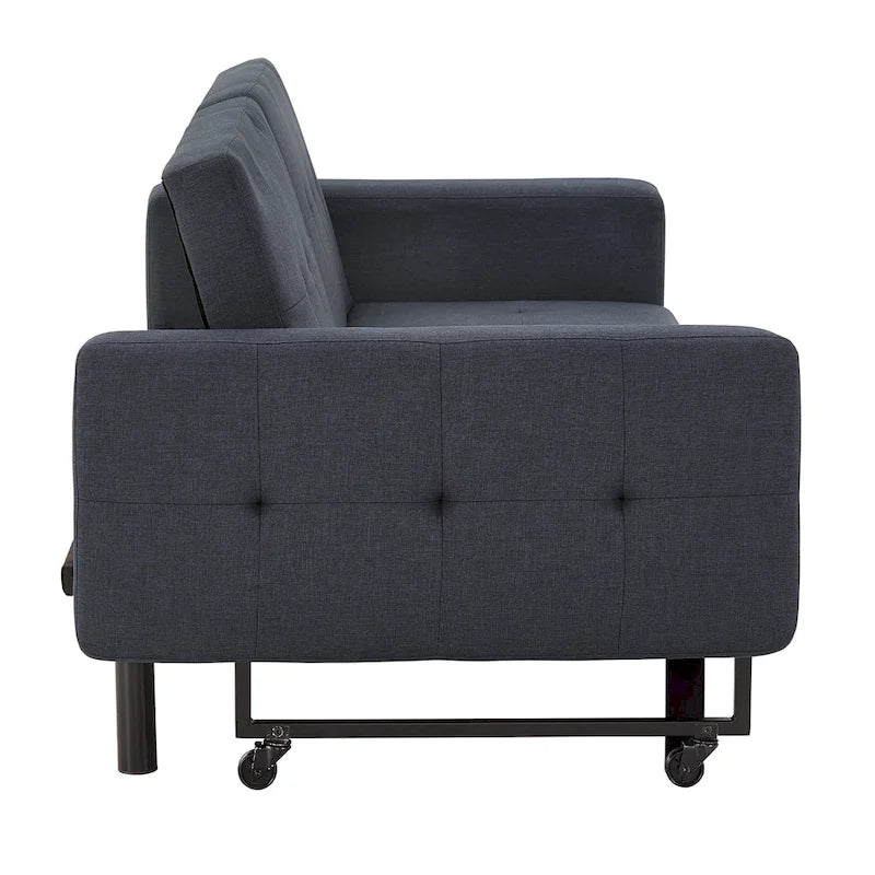 Futon convertible Palatka Full 80 en tissu capitonné par iNSPIRE Q Classic