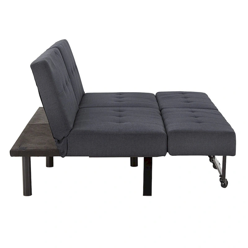 Futon convertible Palatka Full 80 en tissu capitonné par iNSPIRE Q Classic