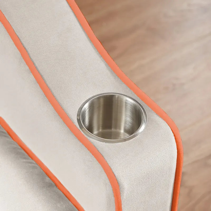 Canapé-lit pliable et polyvalent en velours avec dossier réglable, port USB et support pour téléphone