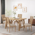 Chaises de salle à manger Regina en bois et rotin (lot de 4) par Christopher Knight Home