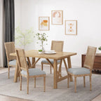 Chaises de salle à manger Regina en bois et rotin (lot de 4) par Christopher Knight Home