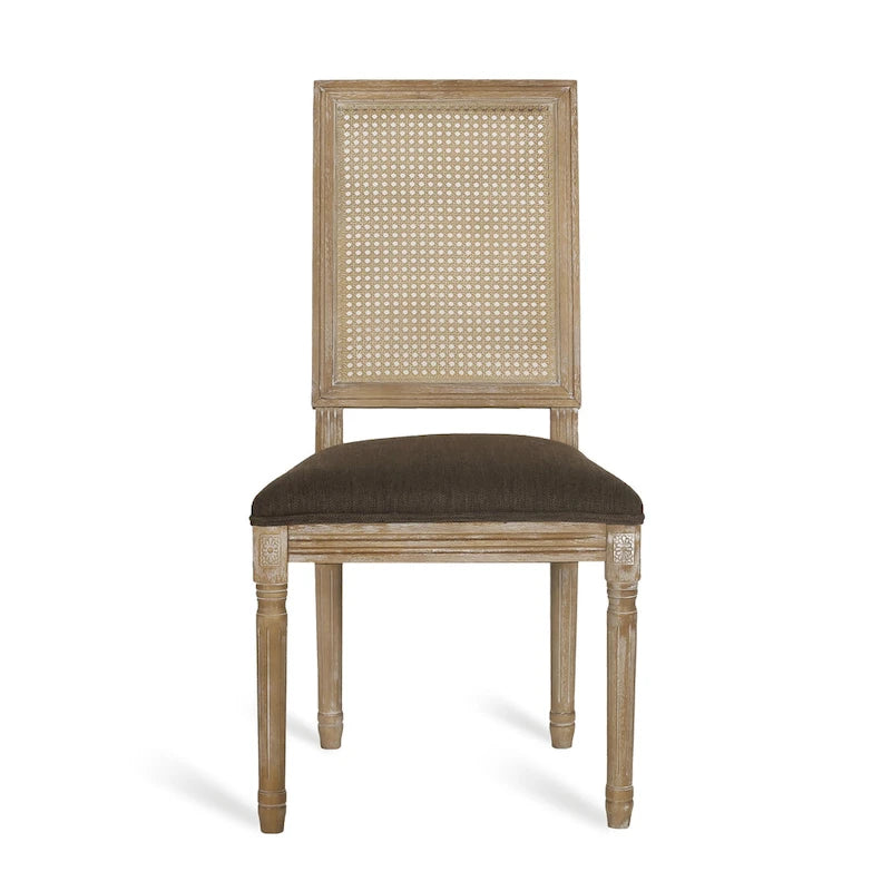 Chaises de salle à manger Regina en bois et rotin (lot de 4) par Christopher Knight Home