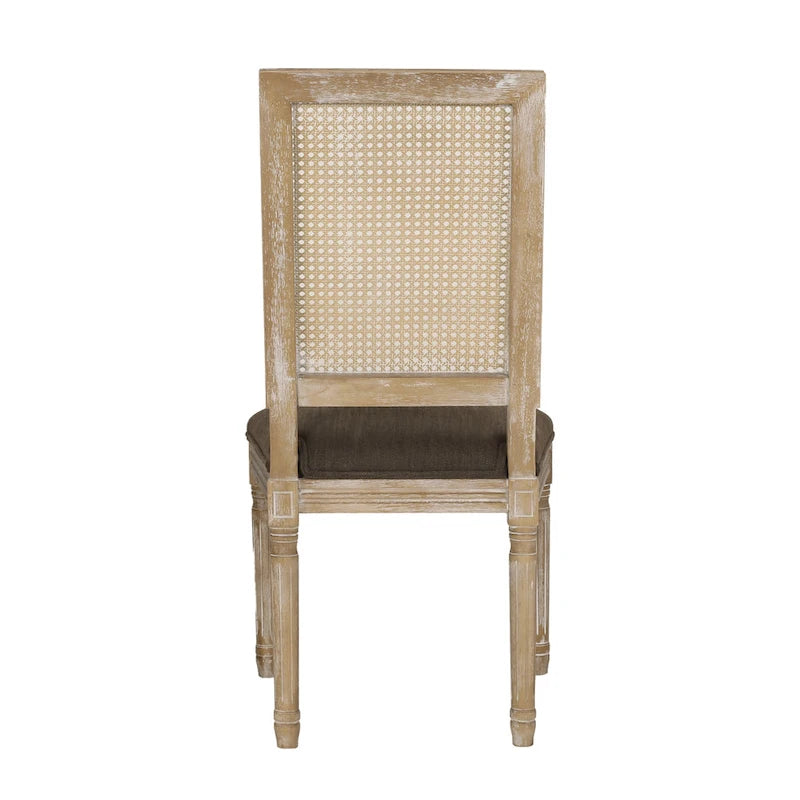 Chaises de salle à manger Regina en bois et rotin (lot de 4) par Christopher Knight Home