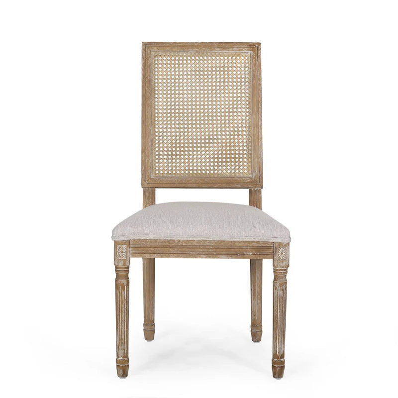 Chaises de salle à manger Regina en bois et rotin (lot de 4) par Christopher Knight Home