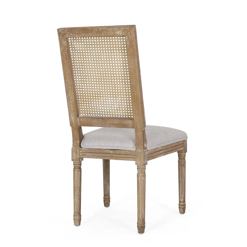 Chaises de salle à manger Regina en bois et rotin (lot de 4) par Christopher Knight Home
