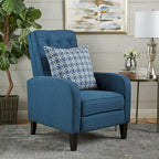 Fauteuil inclinable en tissu capitonné Nievis de Christopher Knight Home