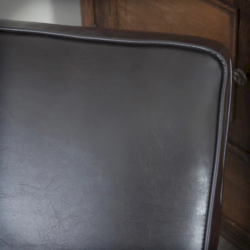 Fauteuil inclinable Darvis en cuir noir reconstitué par Christopher Knight Home