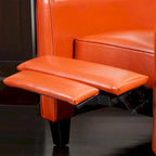 Fauteuil inclinable Darvis en cuir noir reconstitué par Christopher Knight Home