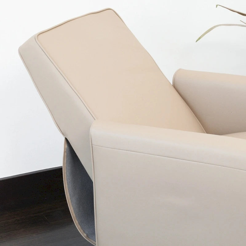 Fauteuil inclinable Darvis en cuir noir reconstitué par Christopher Knight Home