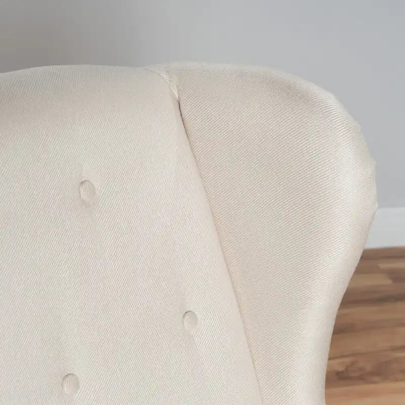 Fauteuil d'appoint Niclas à oreilles en tissu clouté par Christopher Knight Home