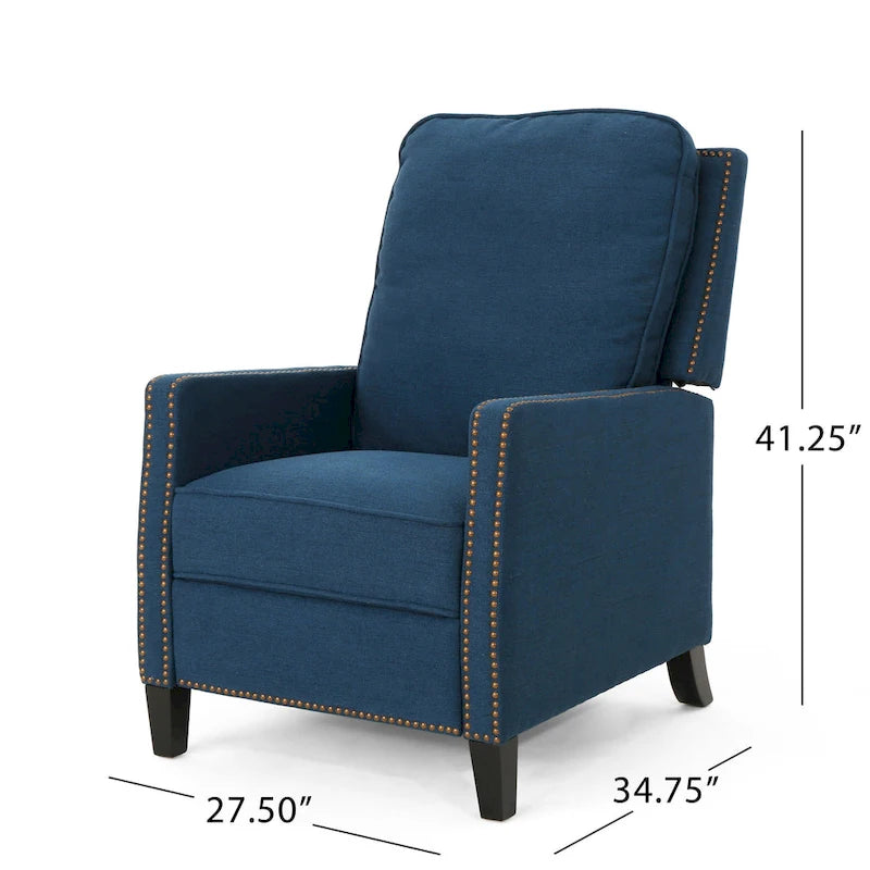 Fauteuil inclinable traditionnel en tissu Cecelia de Christopher Knight Home
