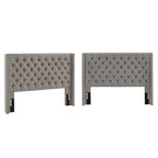 Tête de lit Detmold Queen à oreilles en lin capitonné