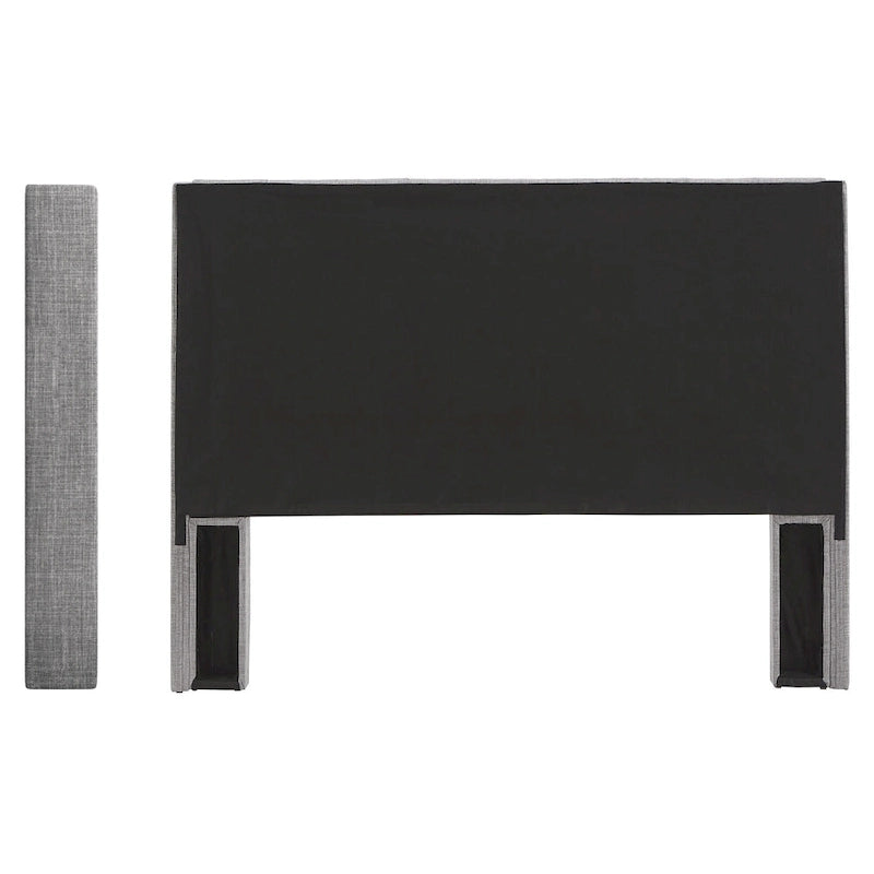 Tête de lit Detmold Queen à oreilles en lin capitonné