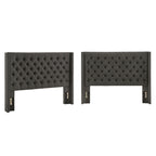 Tête de lit Detmold Queen à oreilles en lin capitonné