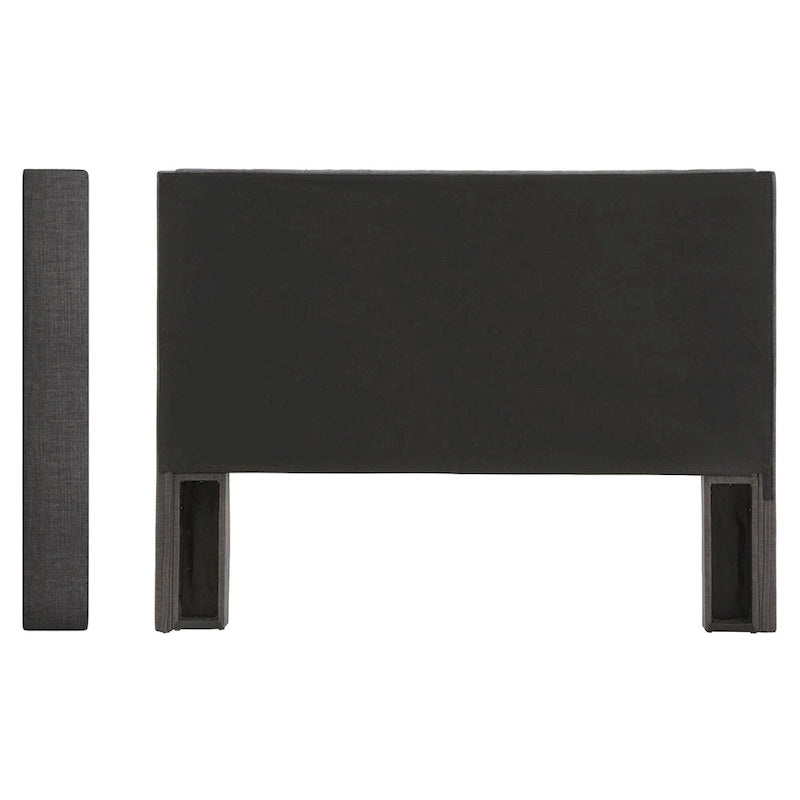 Tête de lit Detmold Queen à oreilles en lin capitonné