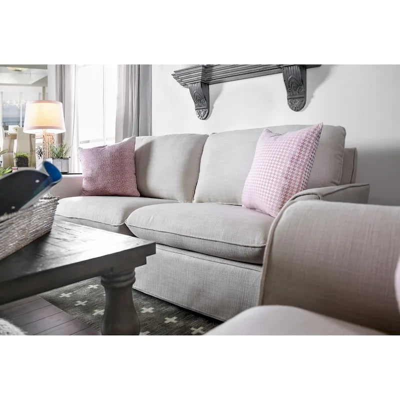 Canapé Nis Casual en tissu, recouvert d'une housse amovible, par Furniture of America