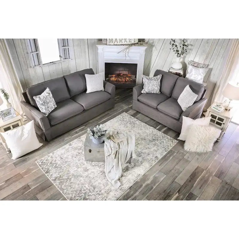 Canapé Nis Casual en tissu, recouvert d'une housse amovible, par Furniture of America