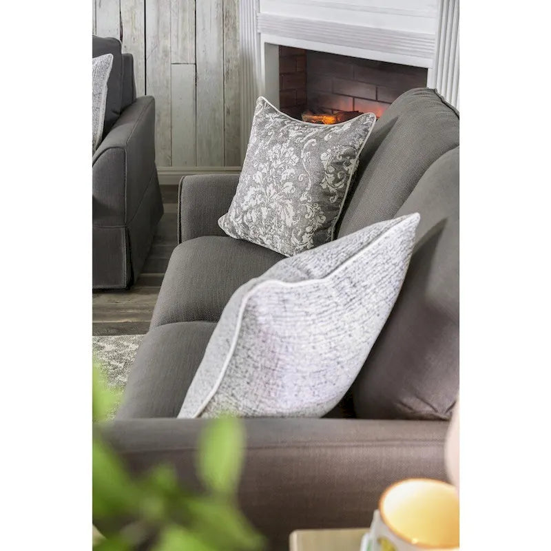 Canapé Nis Casual en tissu, recouvert d'une housse amovible, par Furniture of America