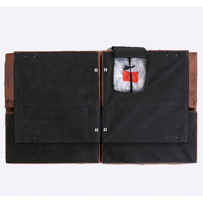 Canapé-lit futon, canapé-lit convertible en similicuir, meuble deux places idéal pour les petits espaces, les chambres d'étudiant ou le salon.